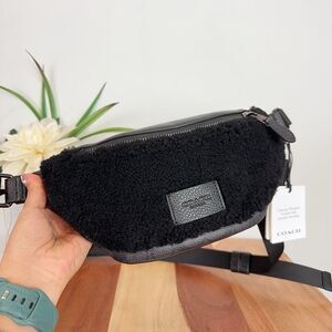 NWT Coach‎ Warren Mini Belt Bag In Signature Canvas
